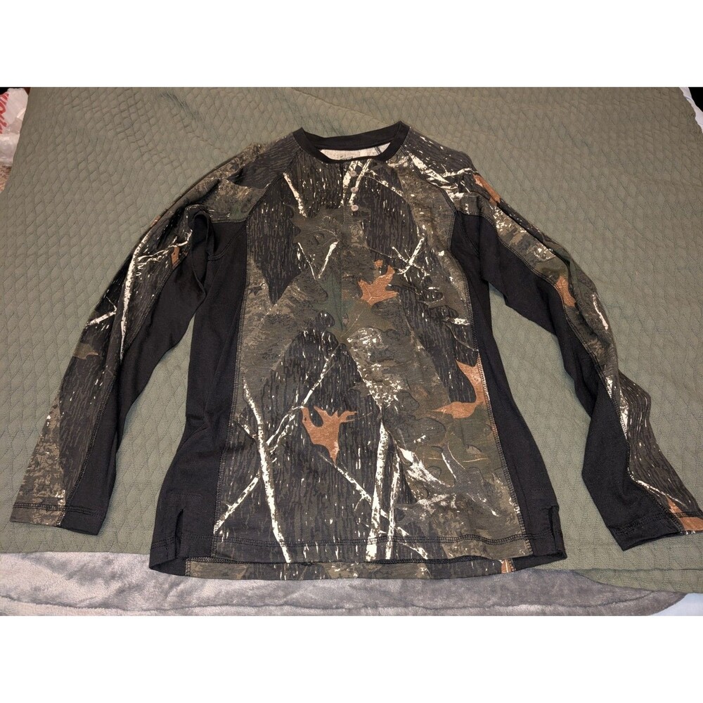 Canton Guide Outfitters Men's Size Medium Long Sleeve Camo Shirt